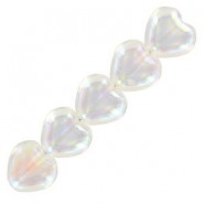 Czech Hearts beads Perlen 6mm Crystal ab 00030/28701